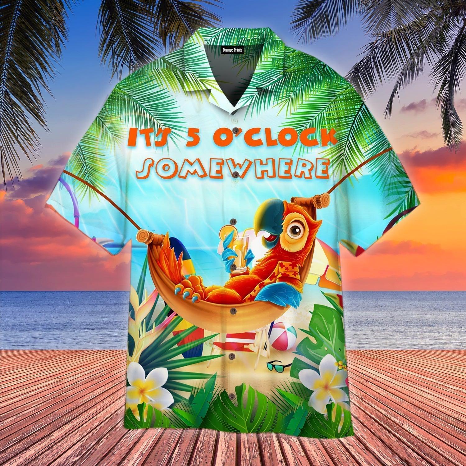 Party Parrot 5 Somewhere Hawaii Shirt For Men Women Ha102522