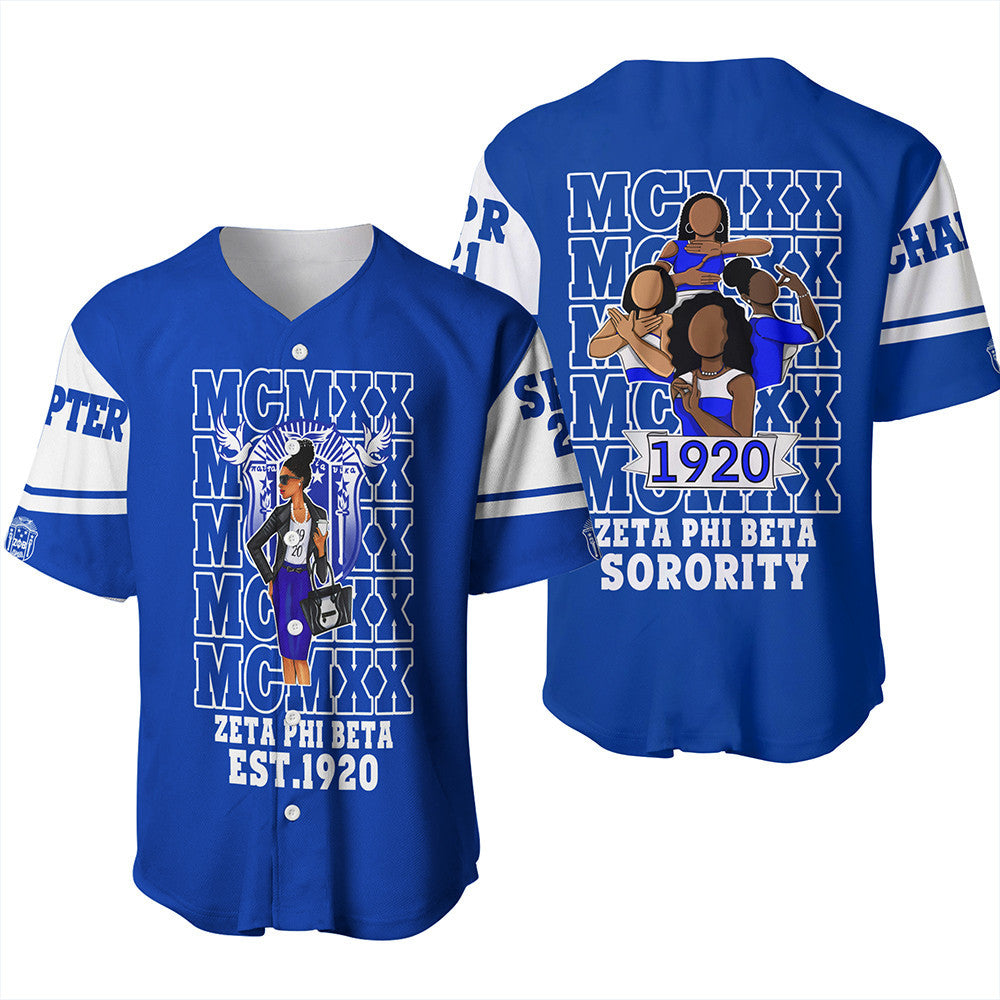 Wonder Print Shop Shirt – Personalized Zeta Phi Beta Mcm Style Baseball Jersey