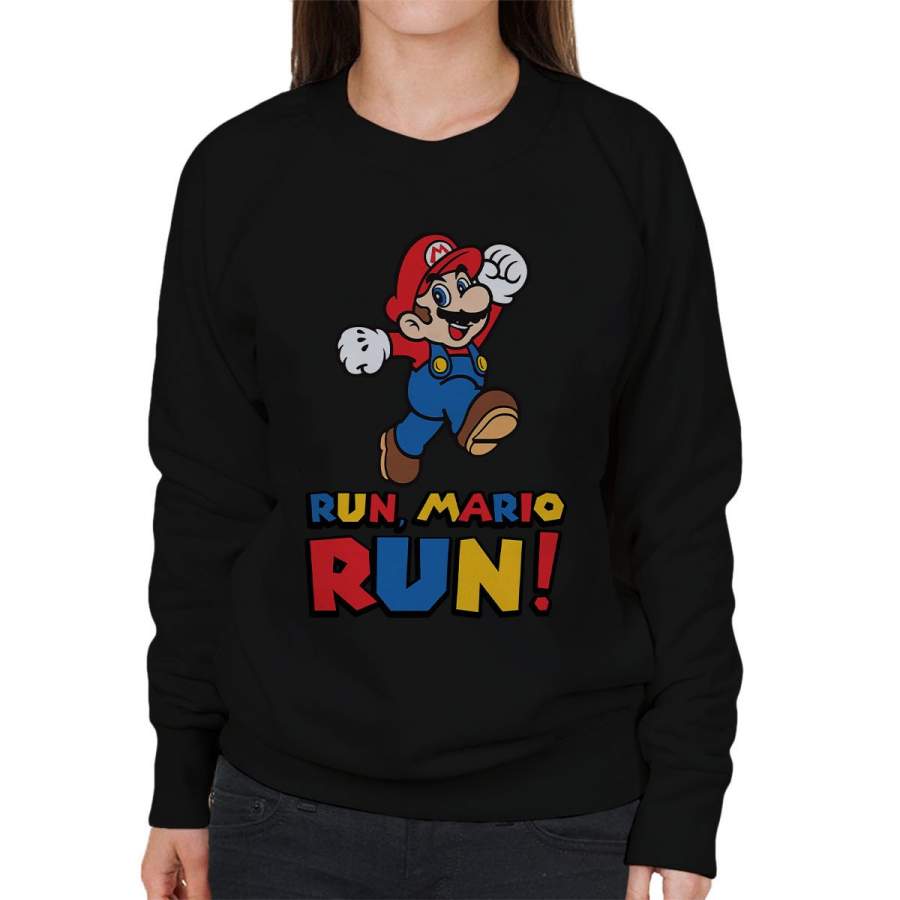 Run Mario Run Women’s Sweatshirt