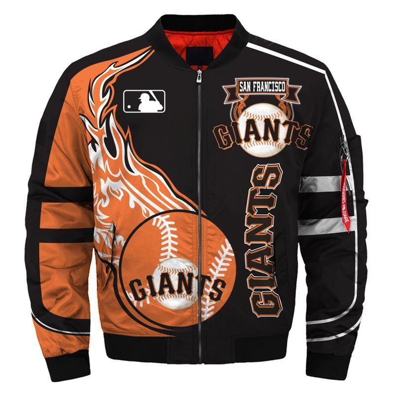 San Francisco Giants Logo Team 3d Printed Unisex Bomber Jacket