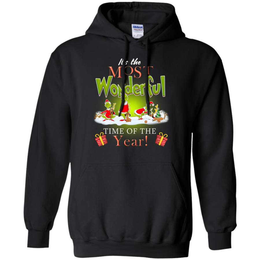 The Most Wonderful Grinch Time of The Year Christmas Hoodie