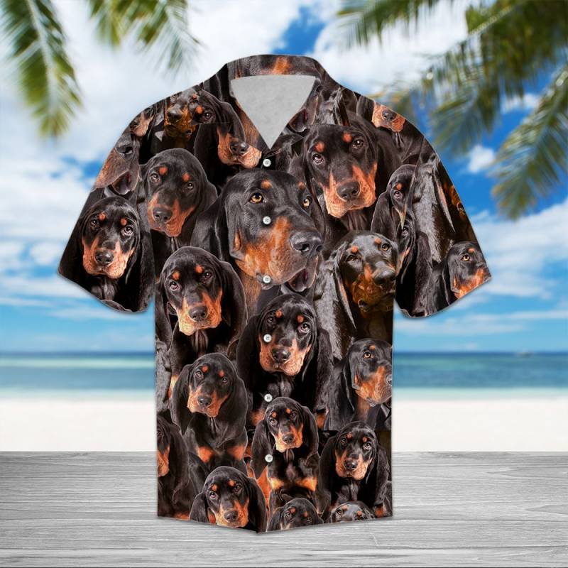 Black And Tan Coonhound Awesome Hawaiian Shirt Ha60646