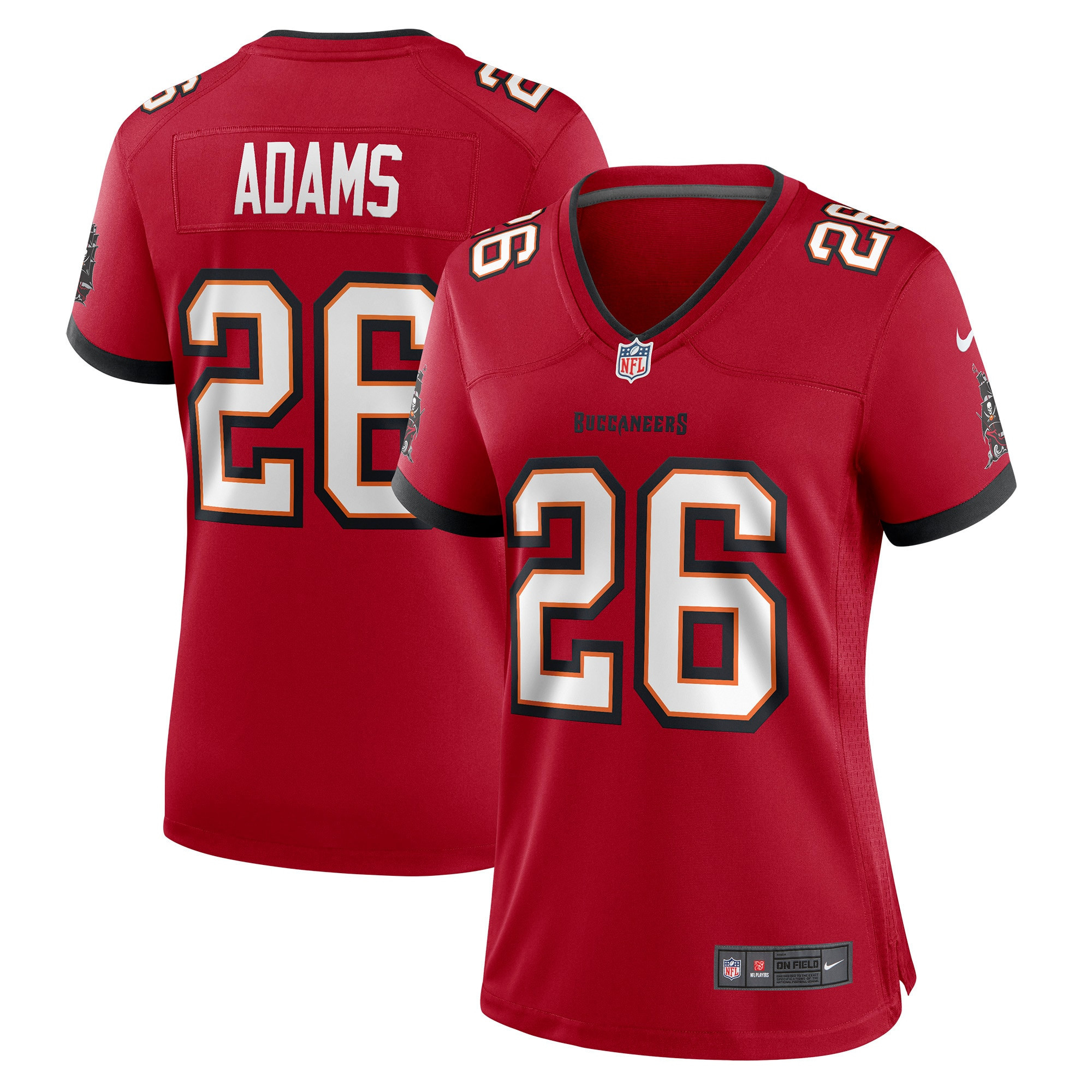 Andrew Adams Tampa Bay Buccaneers Womens Game Jersey – Red NFL