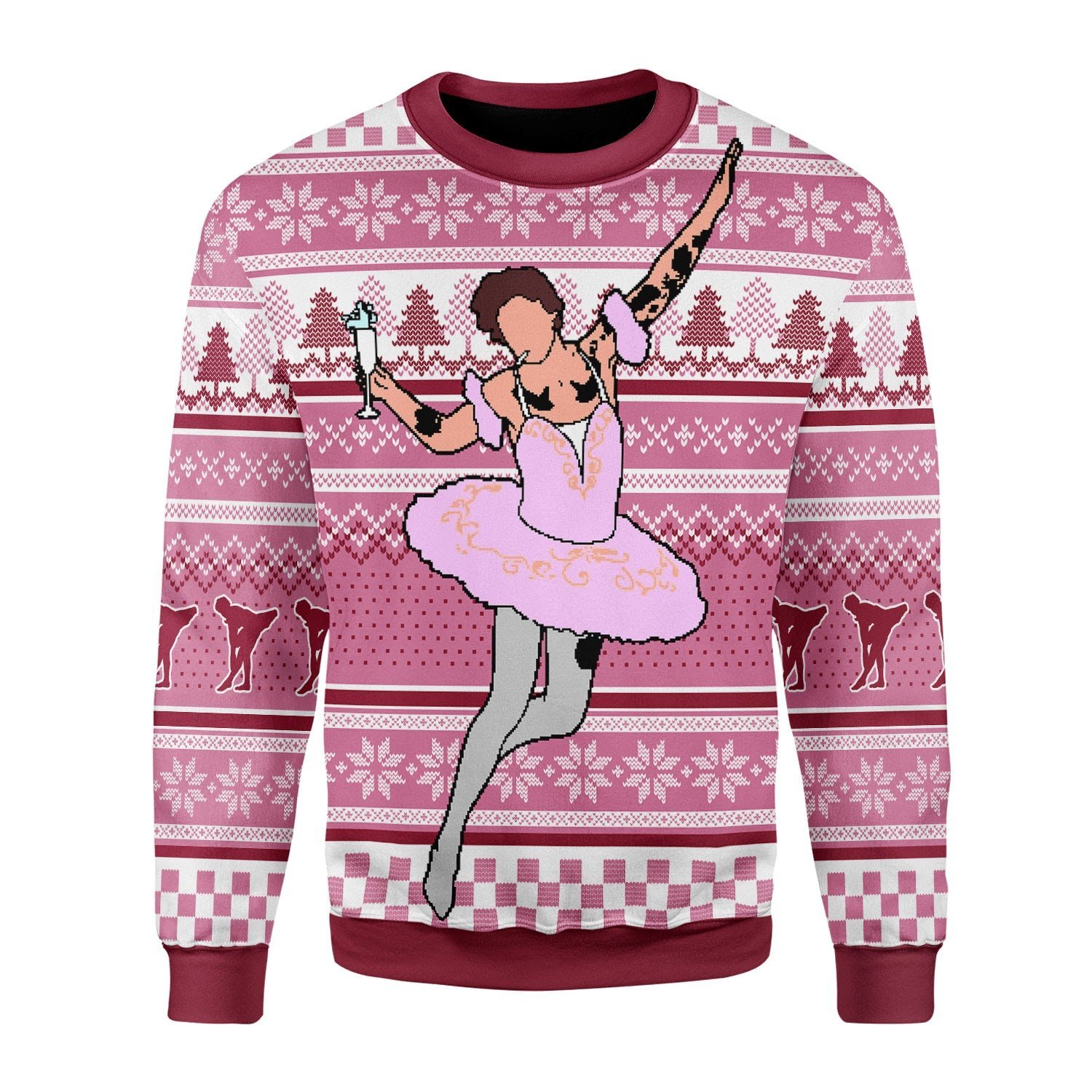 Ballerina Ugly Christmas Sweater | Unisex | Full Size | Adult | Colorful | US3451