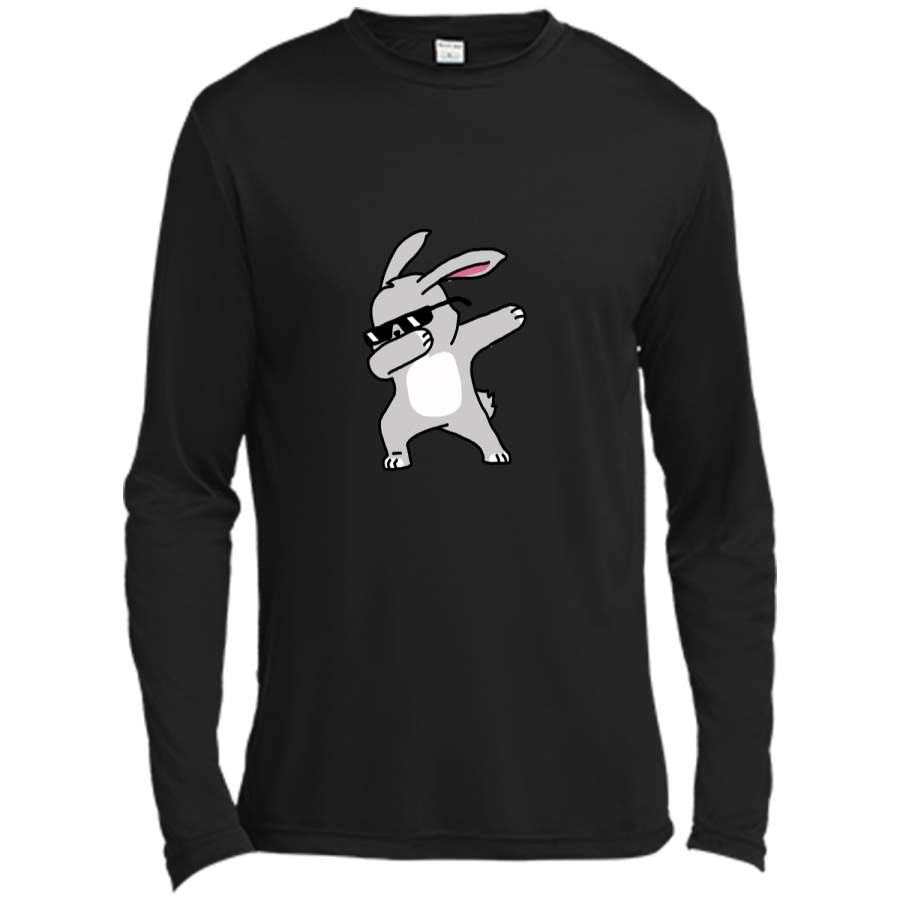 Boys Easter Shirt – Cute Dabbing Easter Bunny T-Shirt Long Sleeve Moisture Absorbing Shirt