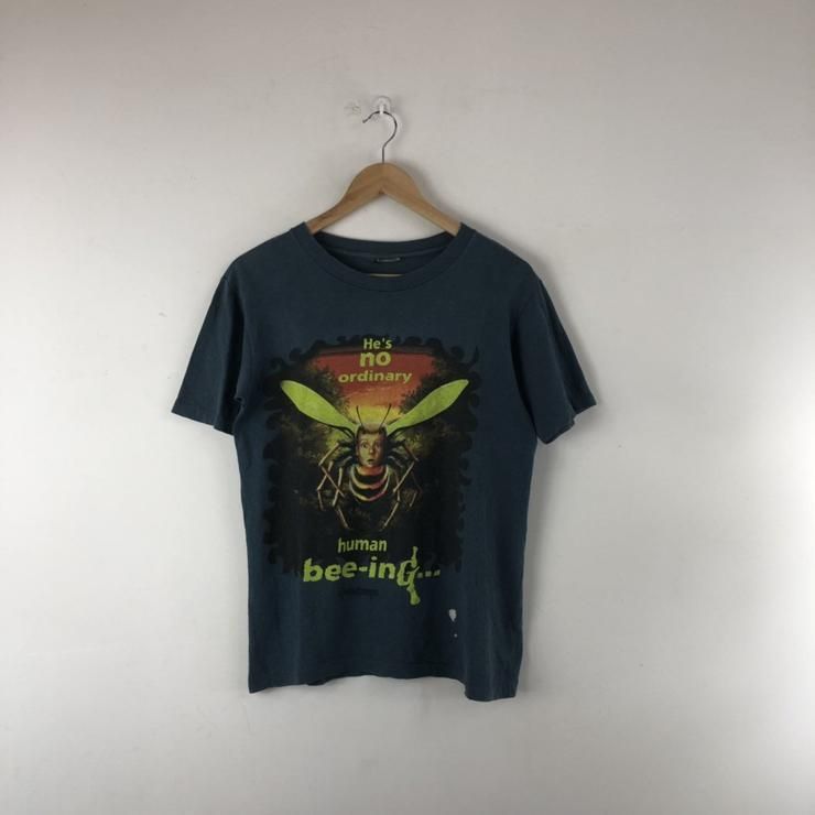 Vintage 90 S Goosebumps He S No Ordinary Human Bee Ing Horror Cult Shirt