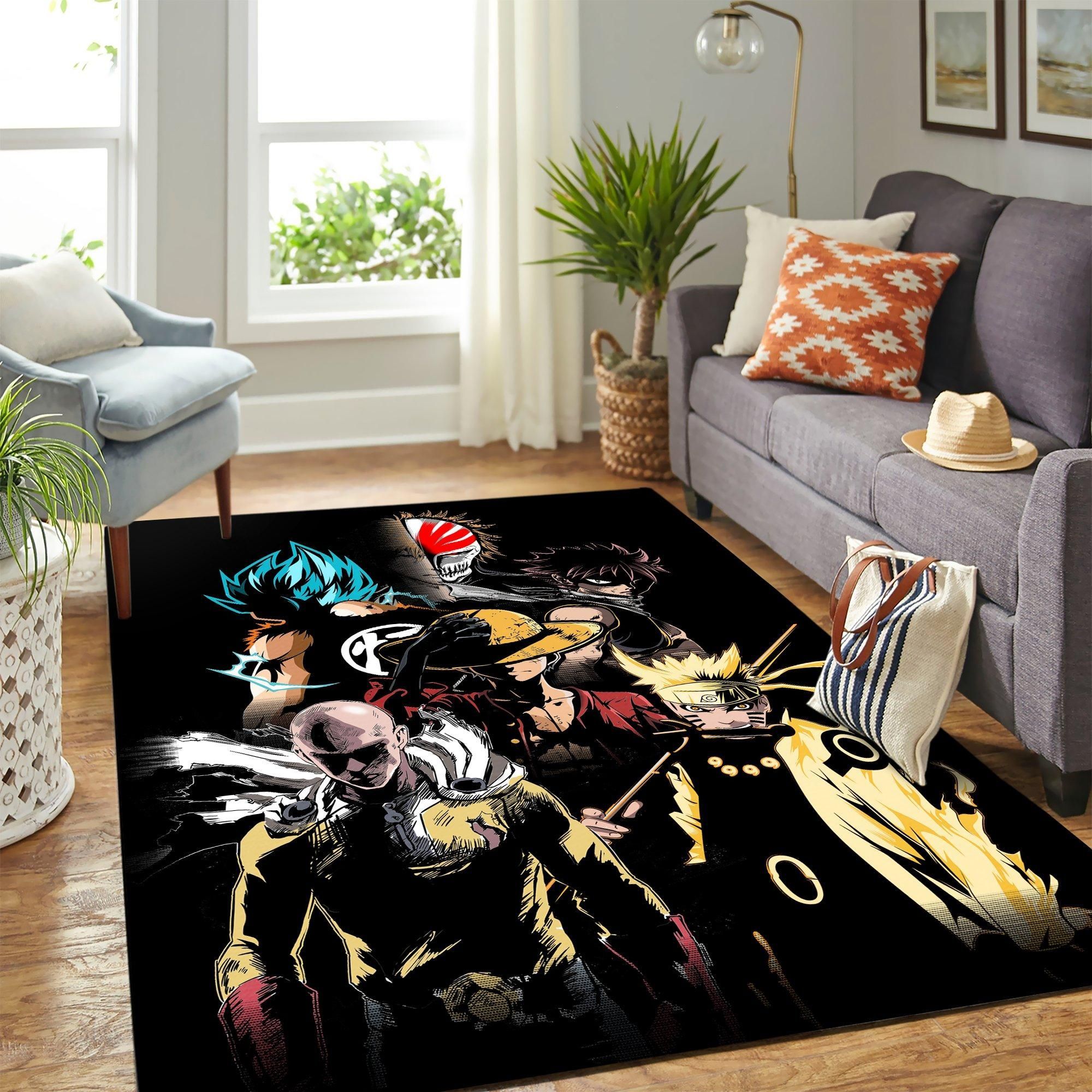 Anime Heroes Carpet Area Rug – Home Decor – Bedroom Living Room Décor