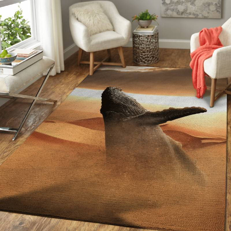 Sand Whale – Animals Area Rug Carpet