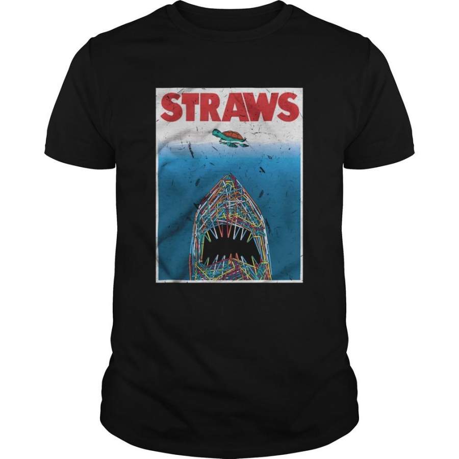 Straws Shark Unisex shirt