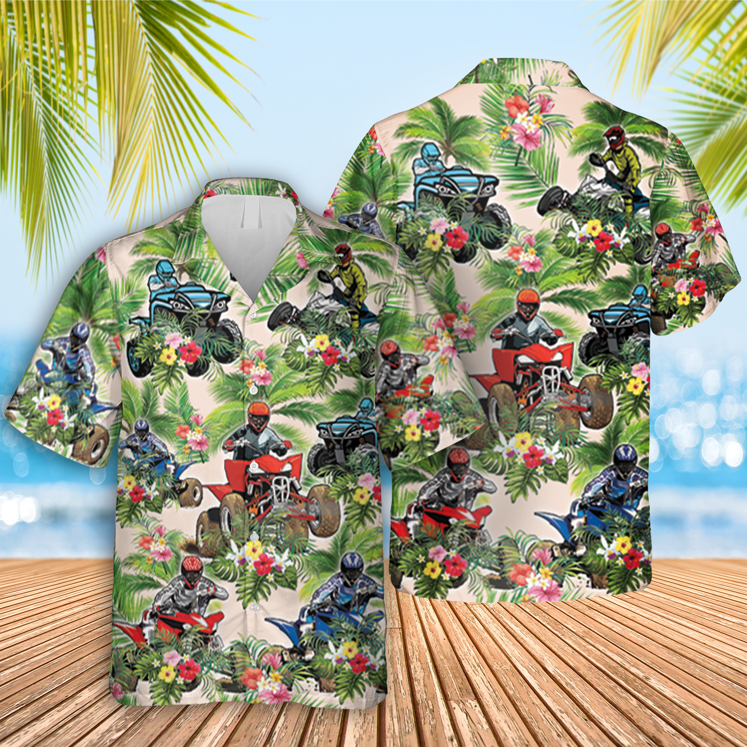 Atv Green Hawaiian Aloha Day Gift Ha27338