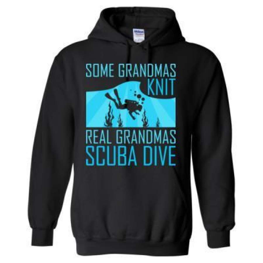 AGR Some Grandmas Knit Real Grandmas Scuba Dive – Heavy Blend™ Hooded Sweatshirt