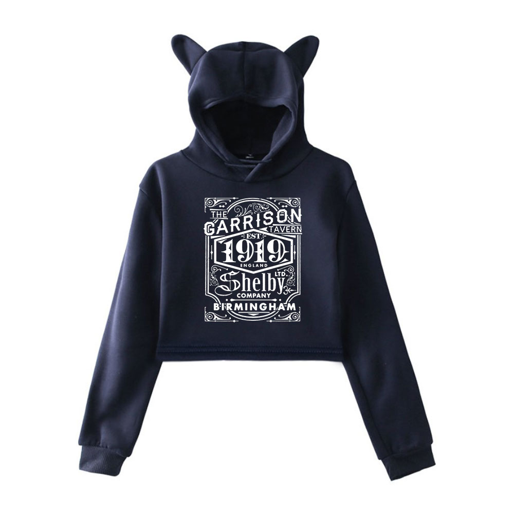 2022 Peaky Blinders The Garrison Tavern Est 1919 Hoodie Merch Hoodies Sweatshirts For Girls Cat Ear Crop Top Hoodie Youth Street alx