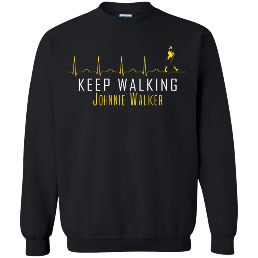 AGR Keep Walking Johnnie Walker In My Heartbeat Sweatshirt