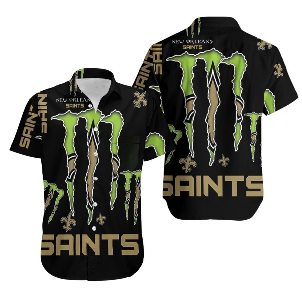 Monster Energy Logo For Lovers New England Patriots Hawaiian Shirt