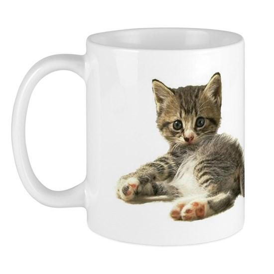 Cute Tabby Kitten ‘Meow’ Mug