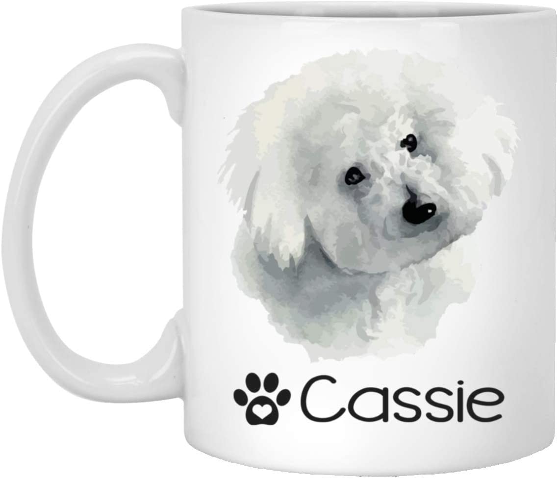 Personalized Bichon Frise Dog Mug – Pet Owner Gifts For Women – Gifts For Dog Lover – Bichon Frise Mom Dad Mugs – Dog Cups 11Oz