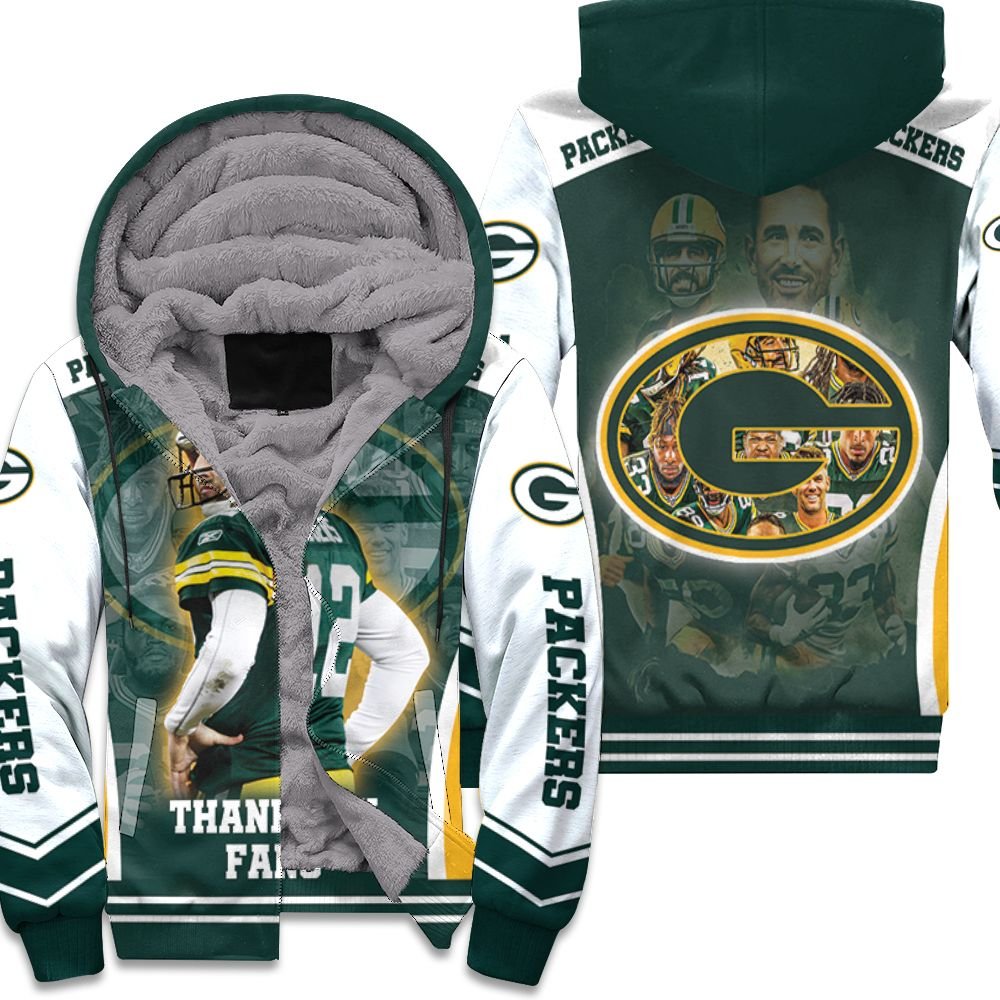 Green bay packers nfc noth division champions thank you fans for all lover Fleece Zip Hoodie