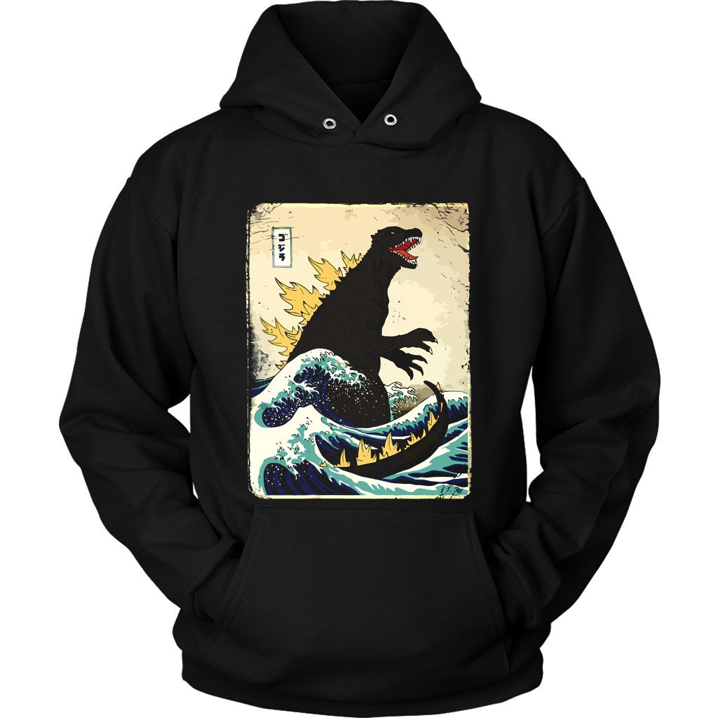 The Great Godzilla Off Kanagawa Unisex Hoodie