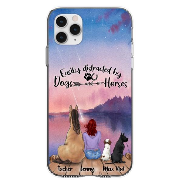 Personalized Horse/Dog Mom Phone Case – Upto 2 Horses And 3 Dogs – 9Agkn2