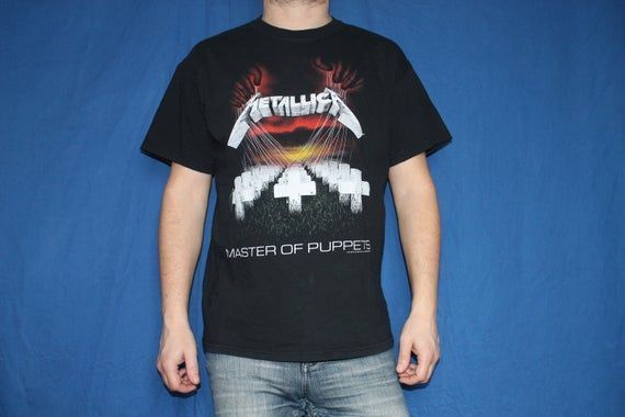 2000S Metallica Shirt Master Of Puppets Shirt American Heavy Metal Band Shirt Thrash Metal Men S Shirt