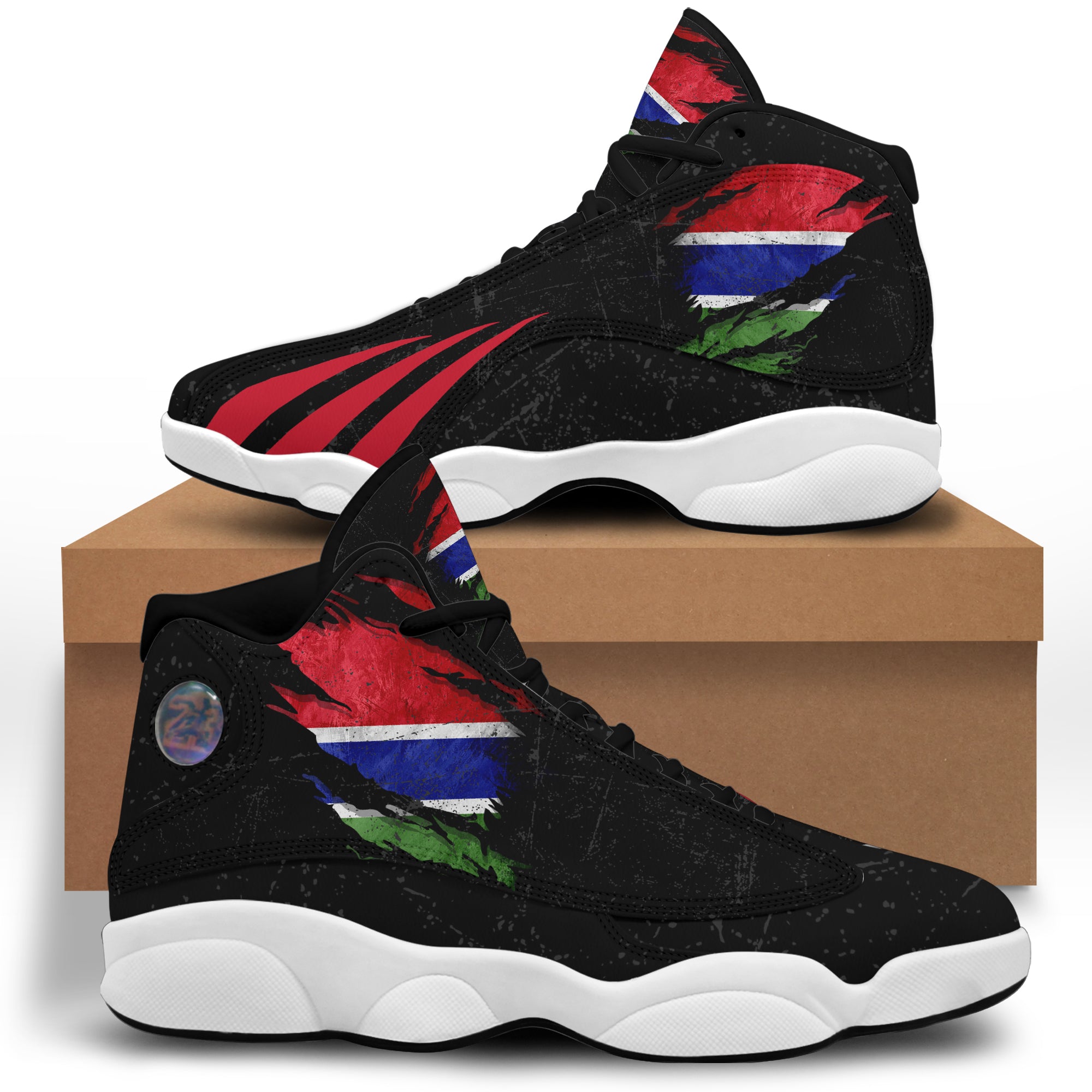 Gambia In Me High Top Sneakers - Special Grunge Style A31