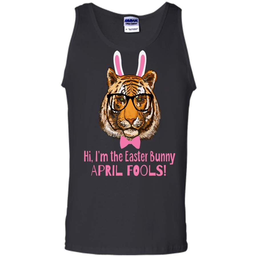 Easter Tiger Funny April Fools Easter Bunny Tee Shirt Tank Top