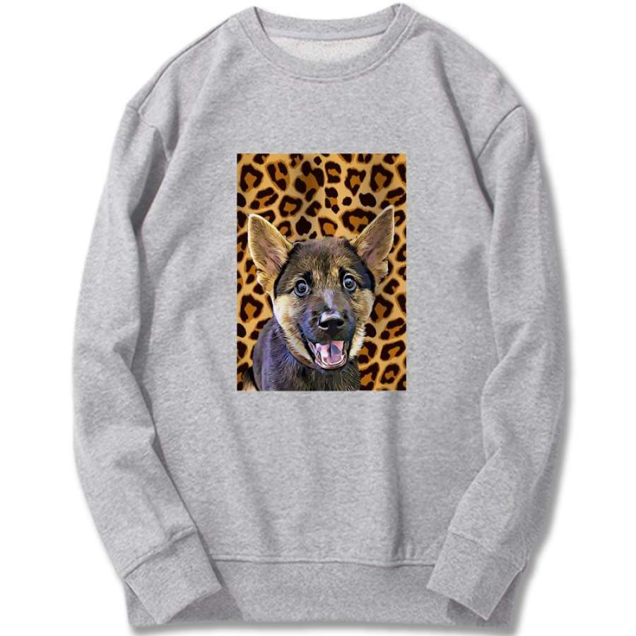 Custom Sweatshirt – Leopard Pattern