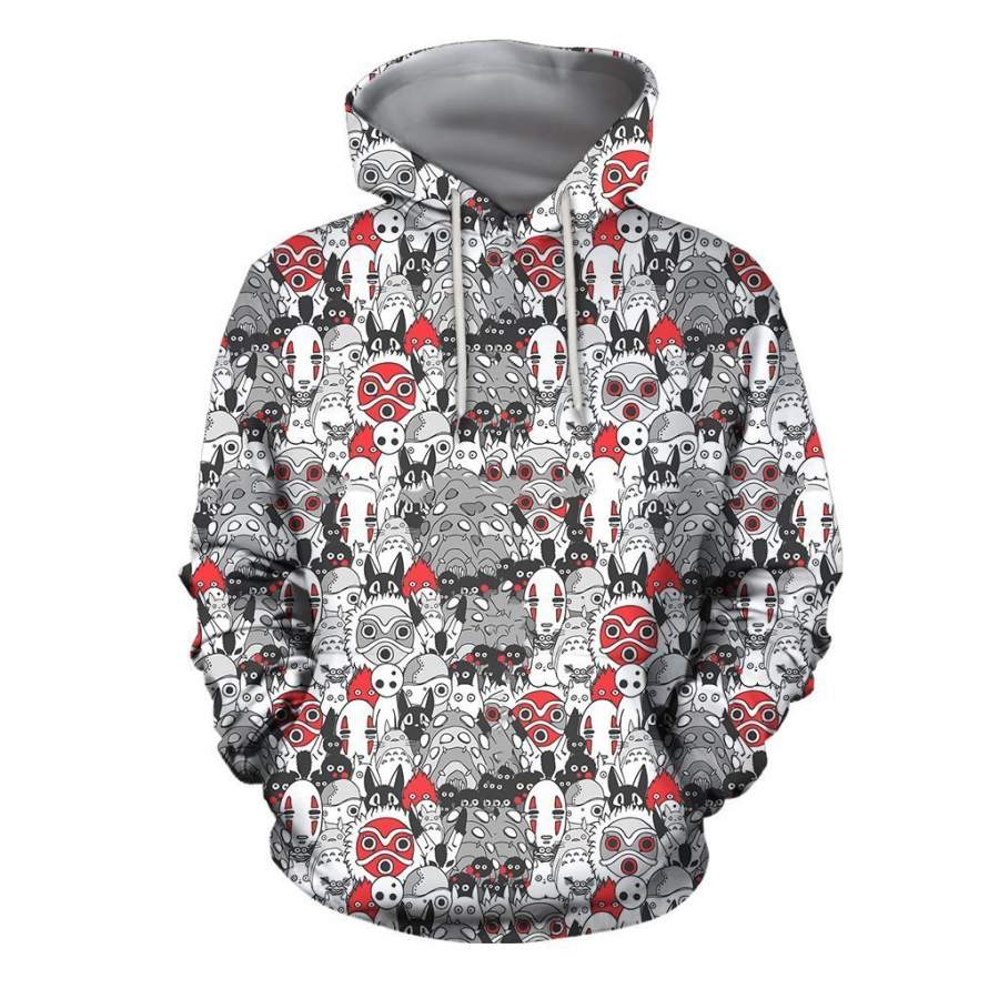 3D All Over Print Anime Spirited Away Hoodie