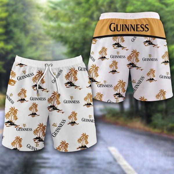 Tropical Palms Guinness Hawaii Shorts Beach Short For Men Ha2715