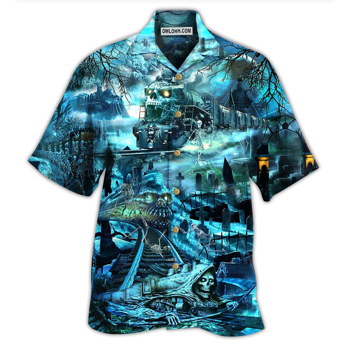 Train Ghost Honor – Hawaiian Shirt  – Owl Ohh