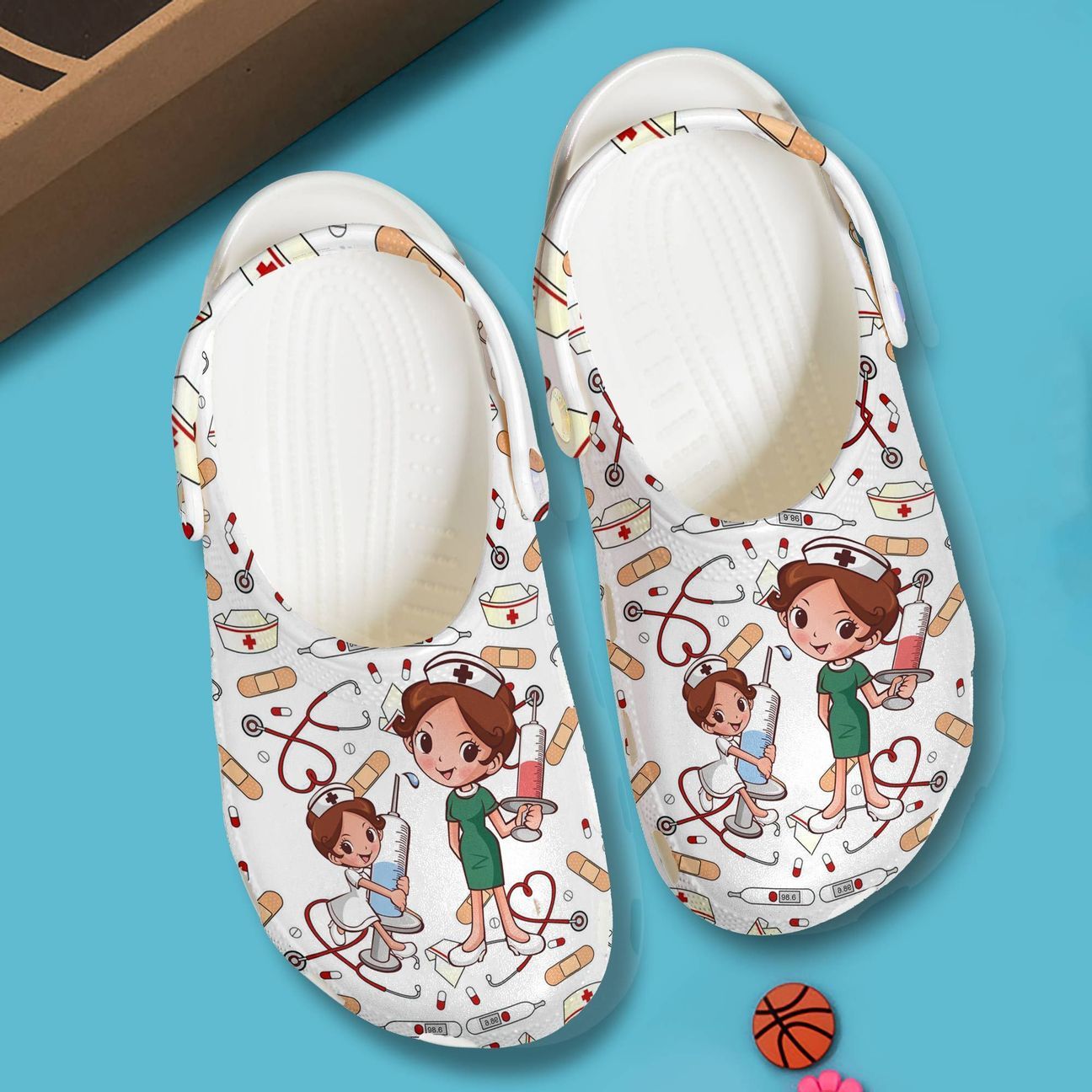 Nurse Personalized Clog, Custom Name, Text, Color, Number Fashion Style For Women, Men, Kid, Print 3D Nurse Sisters