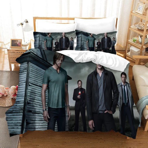 Supernatural Dean Sam Winchester 14 Duvet Cover Pillowcase Home Decor 3D Bedding Set