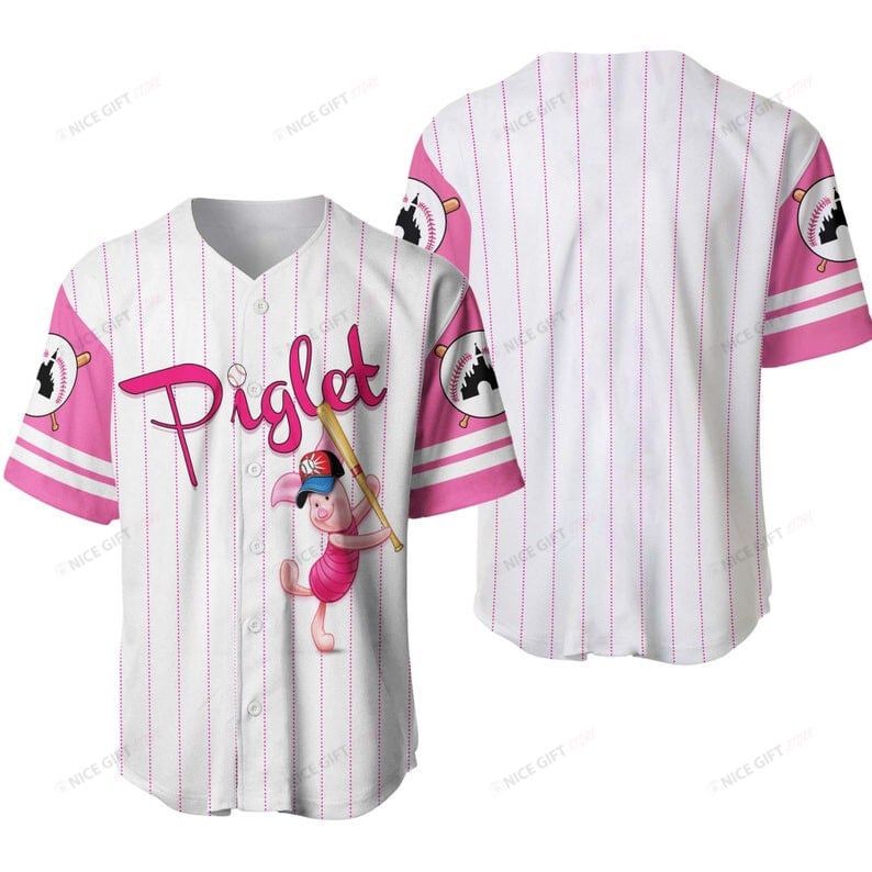 Winnie The Pooh Piglet Baseball Jersey Bbj-I2A8