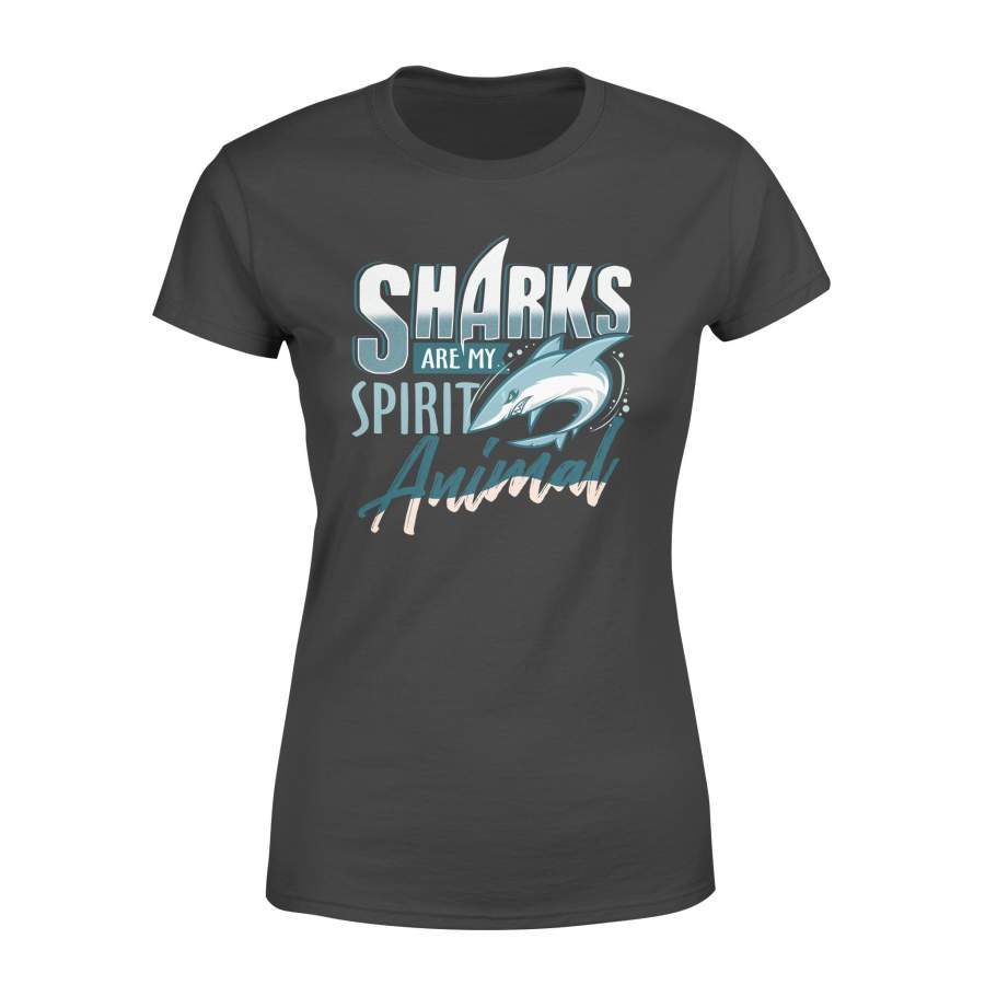 Sharks Are My Spirit Animal Gifts For Shark Lovers Women’s T-shirt