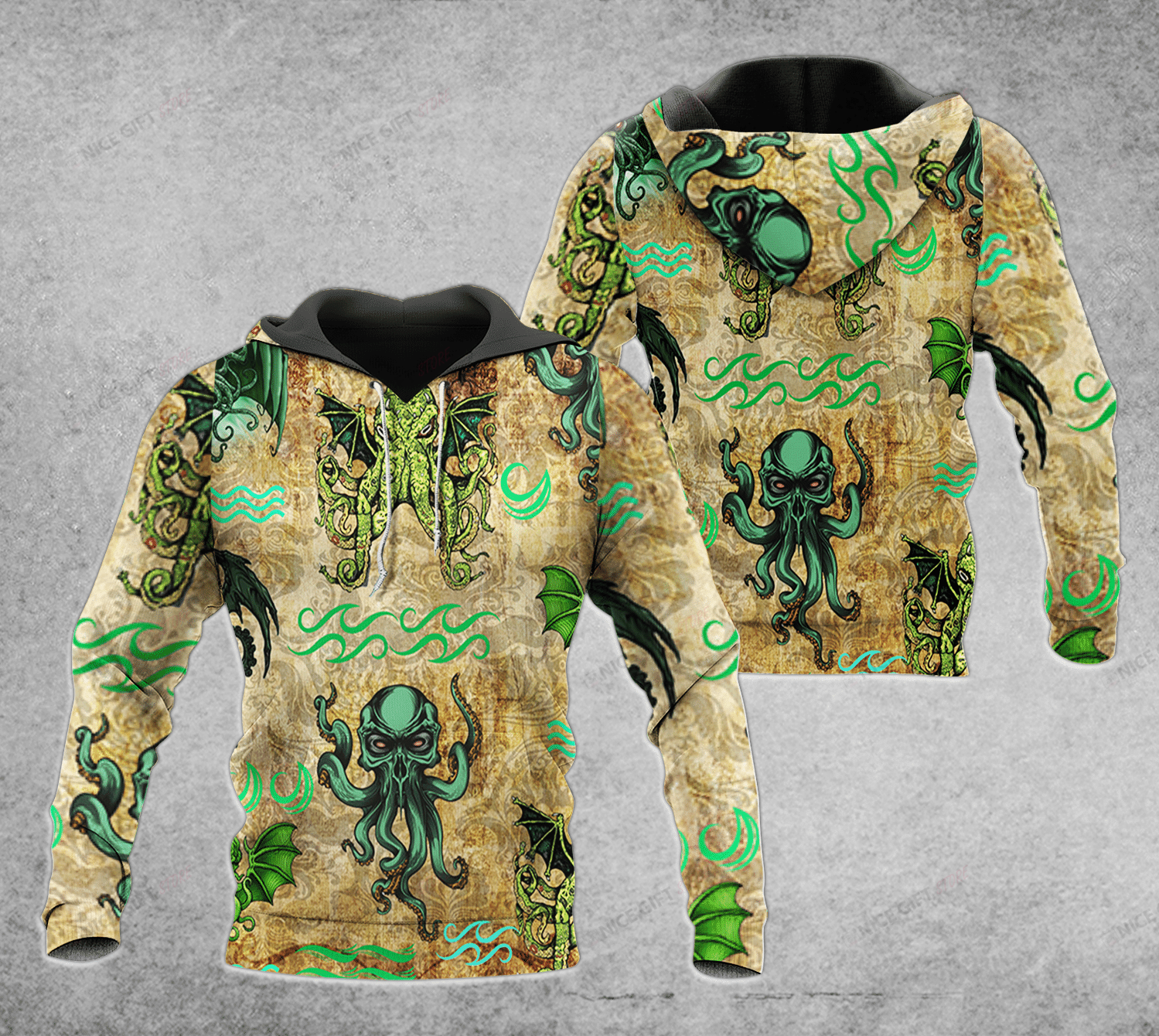 Cthulhu Hoodie 3D 3Ho-H2T2