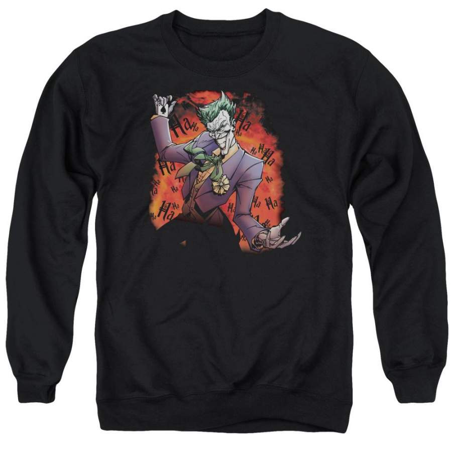 Batman – Joker'S Ave Adult Crewneck Sweatshirt