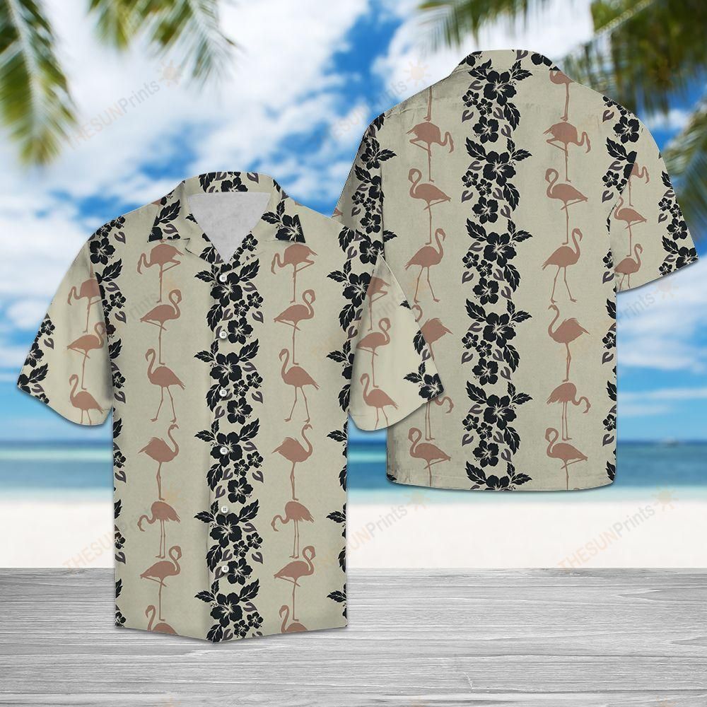 Flamingo Pattern Hawaiian Shirt Ha35169