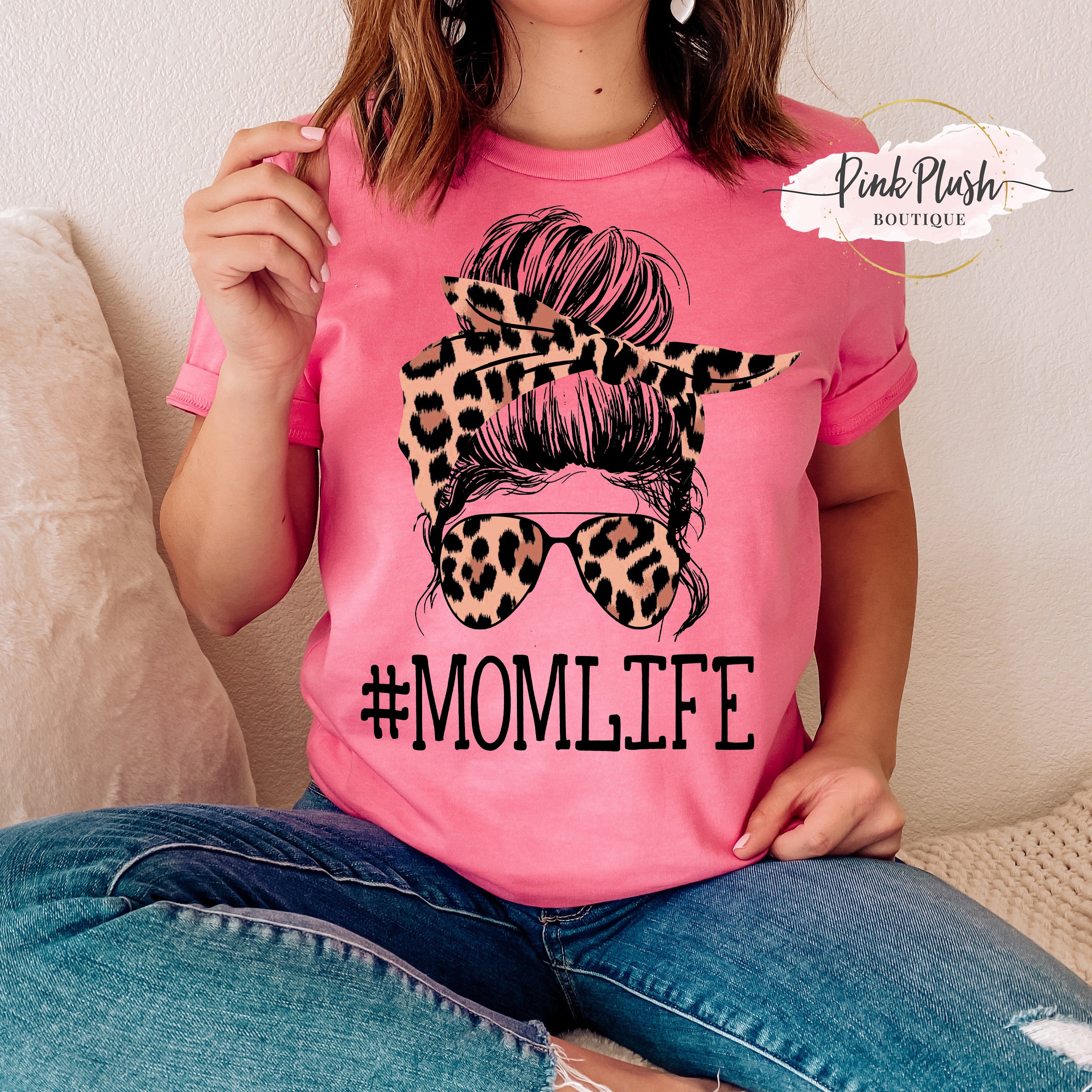 “Momlife” Leopard Tshirt