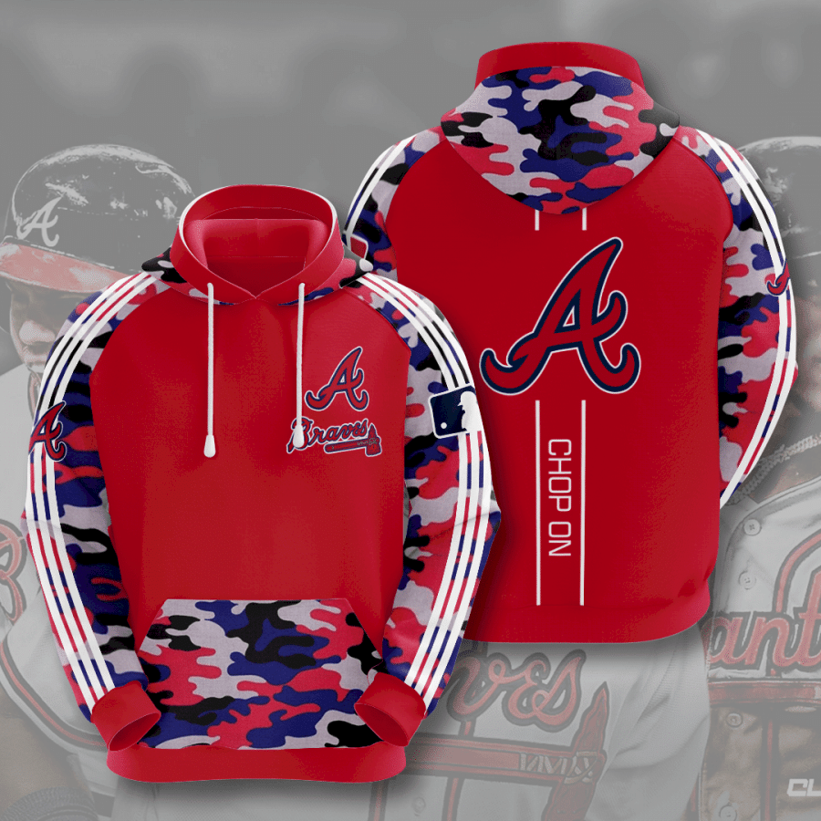 Atlanta Braves 3D Hoodie Sweatshirt