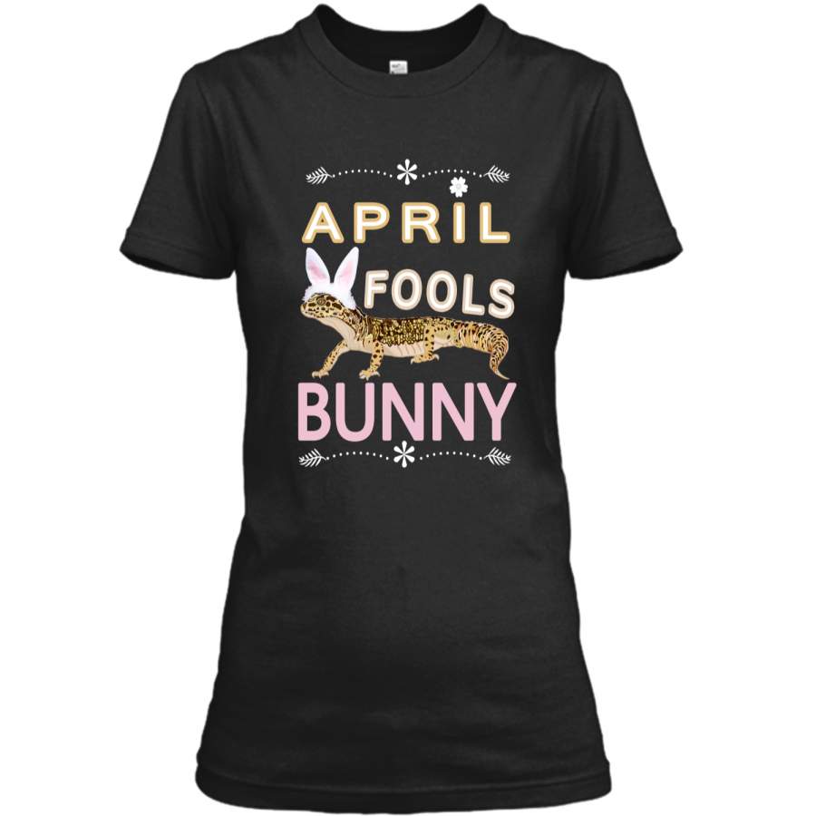 April Fools Easter Bunny Gecko Shirt-Women And Girls Gifts Ladies Custom