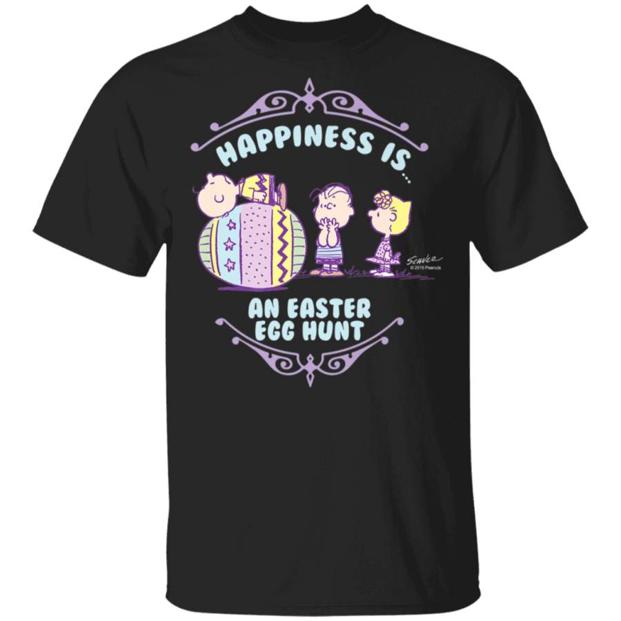 Peanuts Charlie Brown Happiness is an Easter Egg Hunt T-Shirt