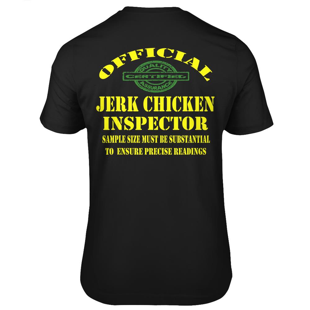 Jerk Chicken Favorite Jamaican Cuisine Dish Funny Sayings T Shirts Print On Back