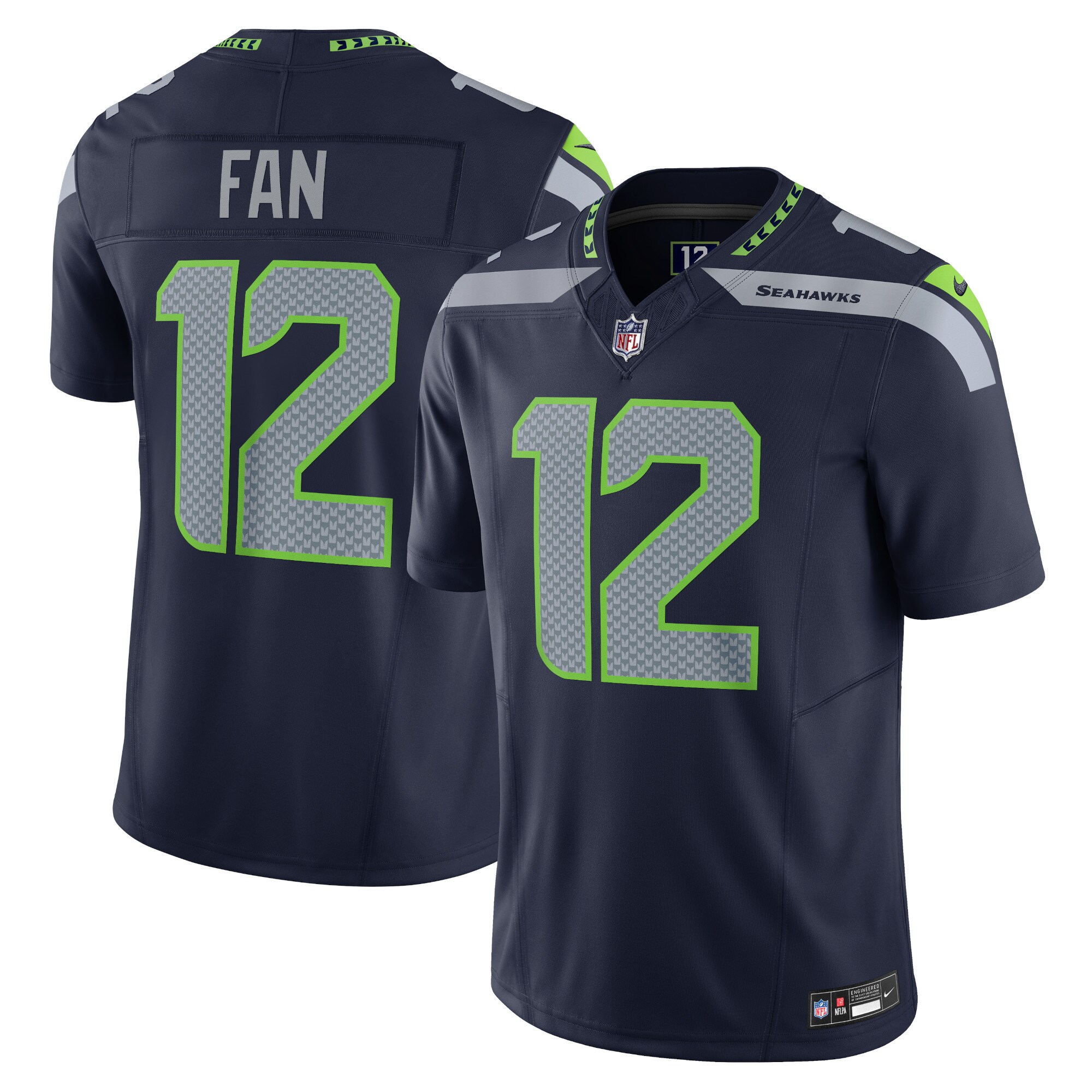 12s Seattle Seahawks Vapor F.U.S.E. Limited Jersey – Navy