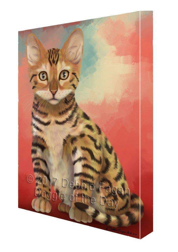 Chinese Li Hua Kitten Cat Canvas Wall Art