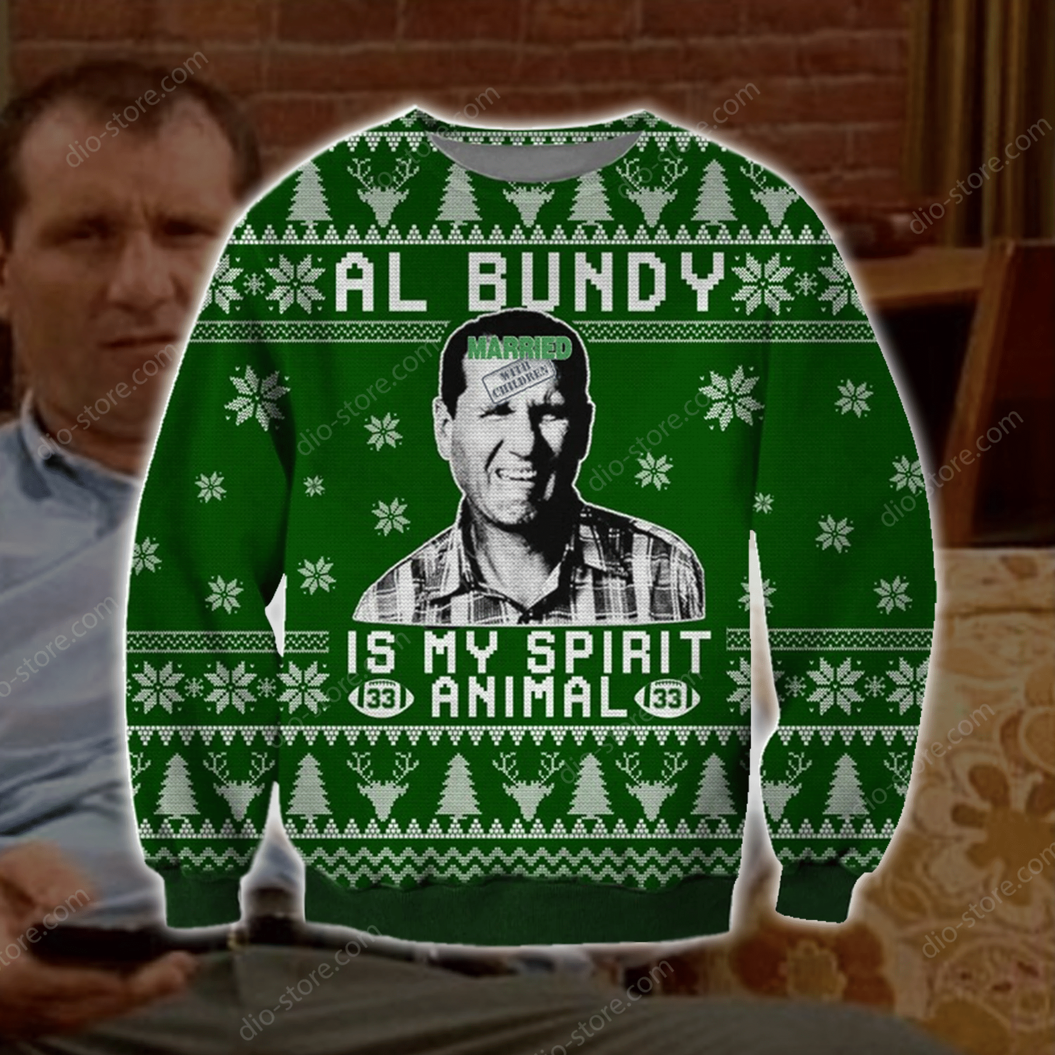 Al Bundy Knitting Pattern 3D Print Ugly Sweater