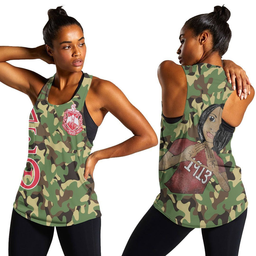 Sorority Tank Top – Military Delta Sigma Theta Racerback Tank