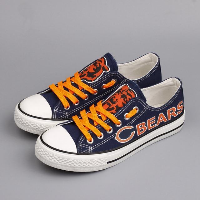 Novelty Design Canvas Shoes Chicago Bears Custom Shoes For Sale