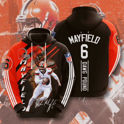 Cleveland Browns Baker Mayfield 4 Unisex 3D Hoodie Gift For Fans