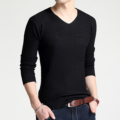 Solid Color Pullover Men V Neck Sweater Men Long Sleeve Shirt Mens Sweaters 2022 Autumn Casual Dress Brand Cashmere Knitwear alx