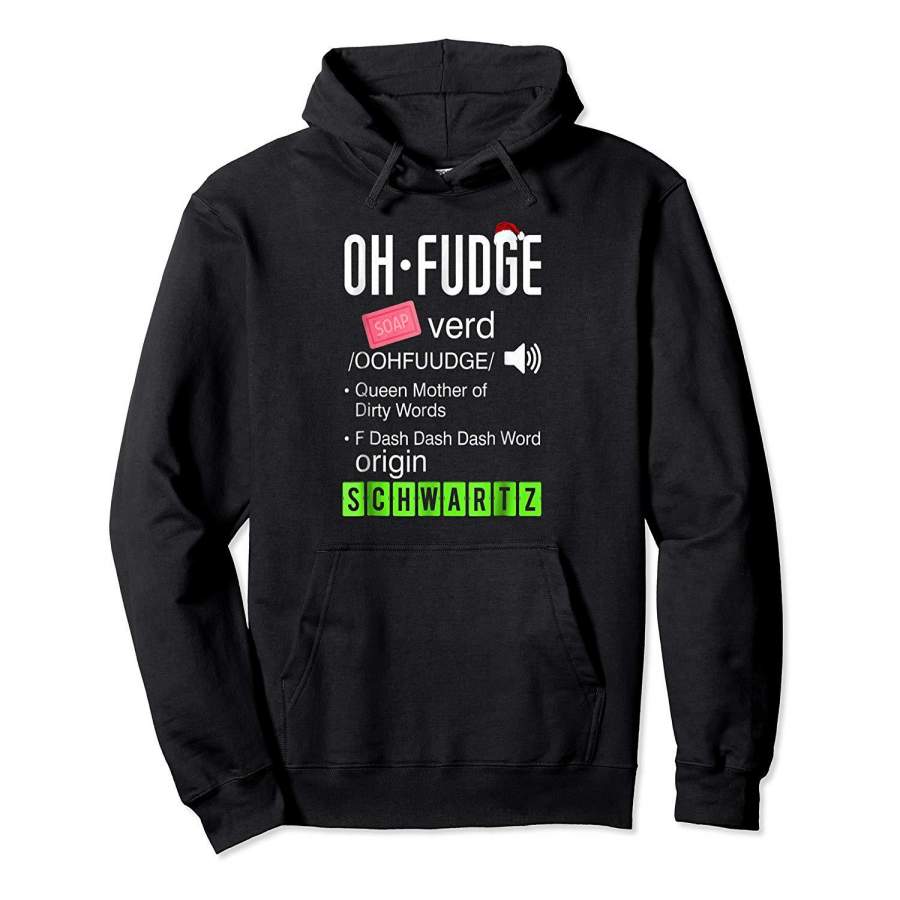 Funny Christmas Fudge Definition Leg Lamp Fragile Hoodie Premium Tee
